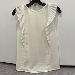 REISS cream sleeveless blouse size 0